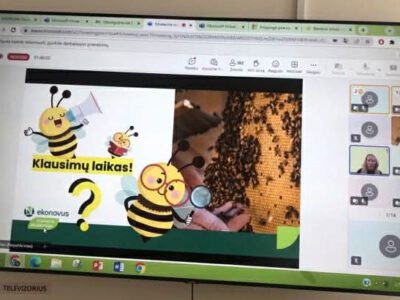 TVARUMO AKADEMIJOS NUOTOLINĖ PAMOKA „BIČIŲ GYVENIMAS TARP GĖLIŲ IR ŠIUKŠLIŲ“