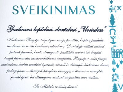KAUNO RAJONO SAVIVALDYBĖS MERO VALERIJAUS MAKŪNO SVEIKINIMAS